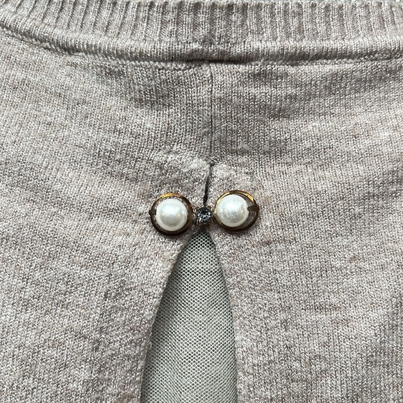 Vintage Lace Sweater with rhinestone and pearl detailing, Size: S/M - Picture 12 of 17